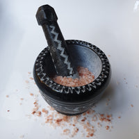 Mortar And Pestle - Black Granite - Pepper Hopper